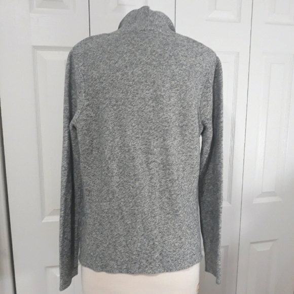 Shahalie women's cotton Blend gray knit Long-Sleeve open Cardigan size Large - Picture 5 of 12